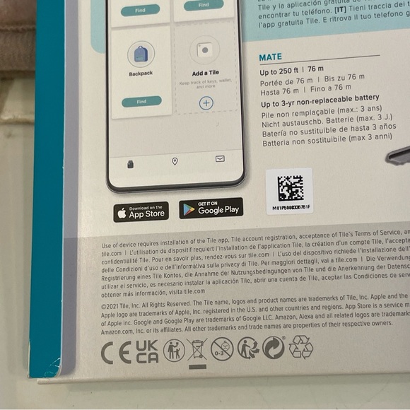 Tile Mate - Model T9001 1 - Bluetooth Tracker, Keys Finder and Item Locator NEW - Picture 9 of 9